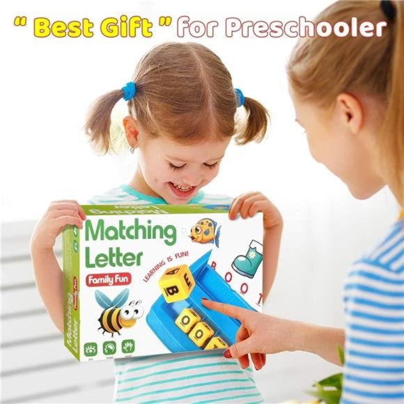 Educational Toys for 3 4 5 Year Old Boys Gift,Matching Letter Game Preschool Toy - Picture 14 of 14